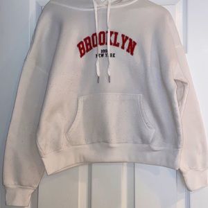 White Brooklyn, New York Sweatshirt